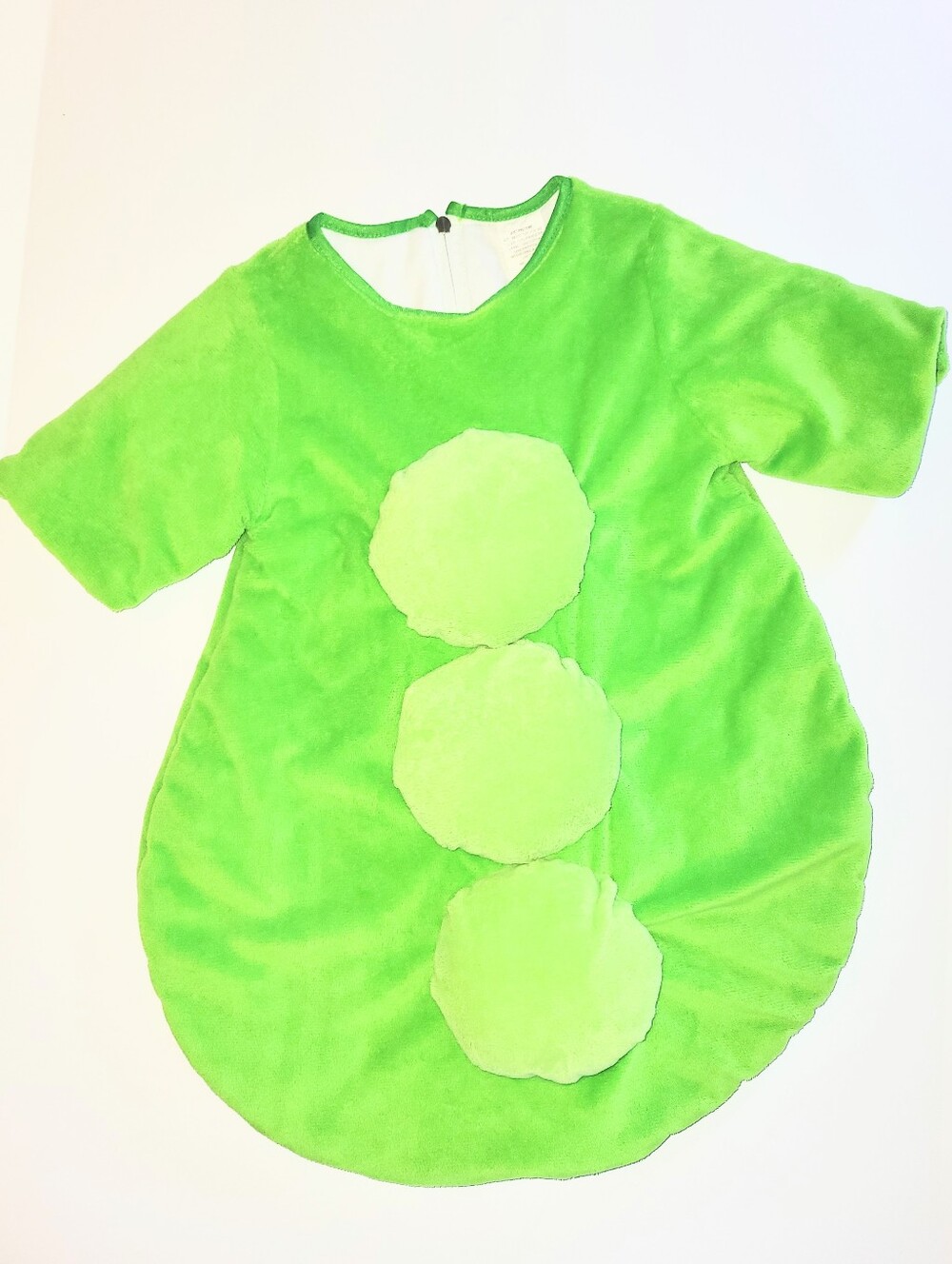 NWOT Baby Green Plush Bunting Pea Pod Costume Halloween 0-6 Months Unisex Infant